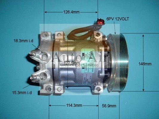 AUTO AIR 14-4851 Air Compressor A/C Air Con Air Conditioning Fits Jeep Cherokee