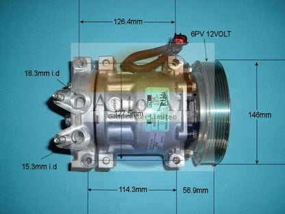 AUTO AIR 14-4851 Air Compressor A/C Air Con Air Conditioning Fits Jeep Cherokee