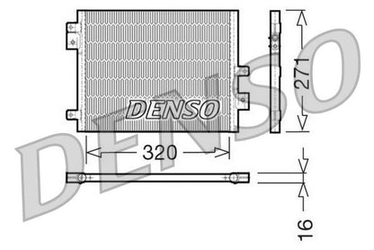 Air Conditioning Condenser Fits Porsche 911 Boxster Cayman DENSO DCN28002