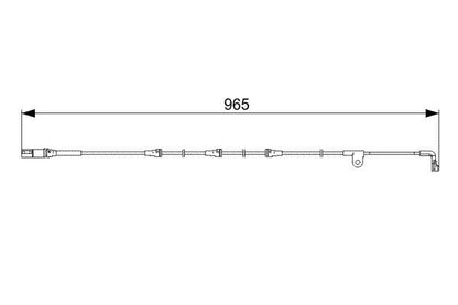 BOSCH 1987473027 Brake Pad Wear Warning Contact Front 965mm Length For BMW X5 X6