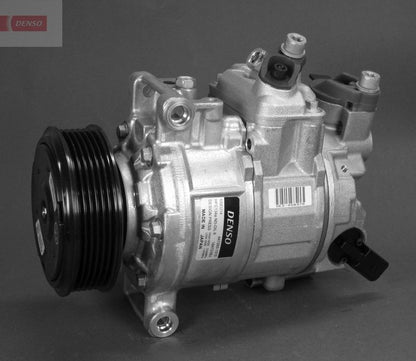 Air Conditioning Compressor A/C Air Con 222mm Length Fits Audi A6 DENSO DCP02040