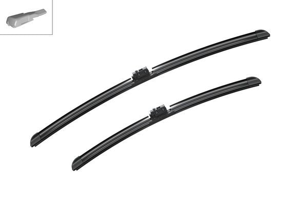 2 x BOSCH AEROTWIN A205S Flat Wiper Blades (Pair) 600/475mm Fits Mercedes