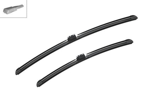 2 x BOSCH AEROTWIN A205S Flat Wiper Blades (Pair) 600/475mm Fits Mercedes