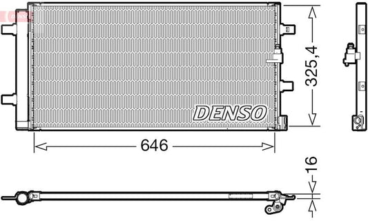 Air Conditioning Condenser Fits Audi A4 Allroad A5 A6 A7 DENSO DCN02041