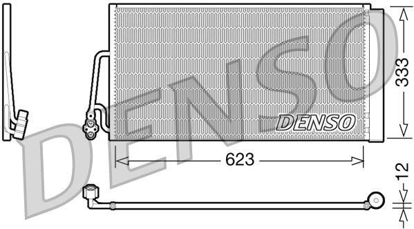 Air Conditioning Condenser With Dryer Fits Mini Clubman Paceman DENSO DCN05102