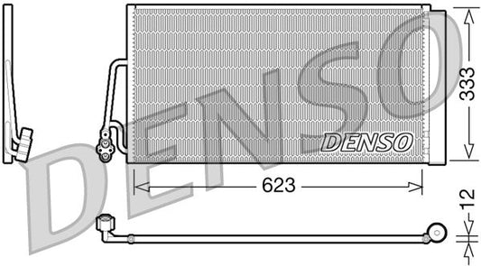 Air Conditioning Condenser With Dryer Fits Mini Clubman Paceman DENSO DCN05102