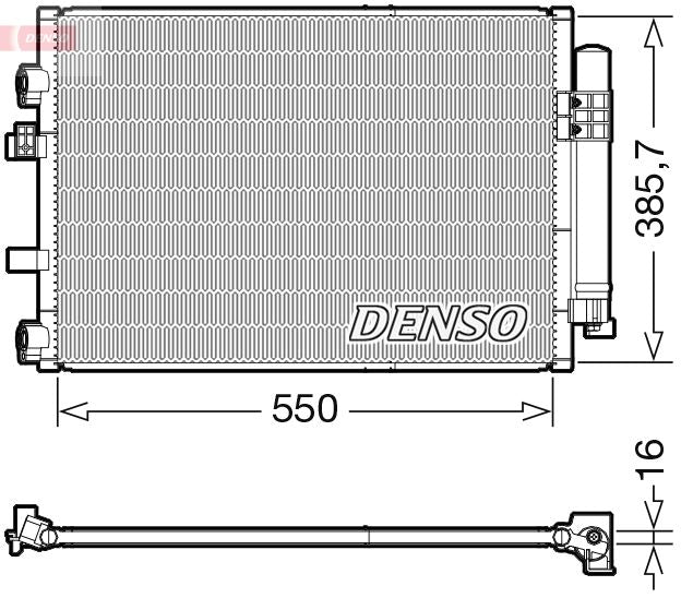 Air Conditioning Condenser A/C Air Con For Ford C-Max Grand C-Max DENSO DCN10044