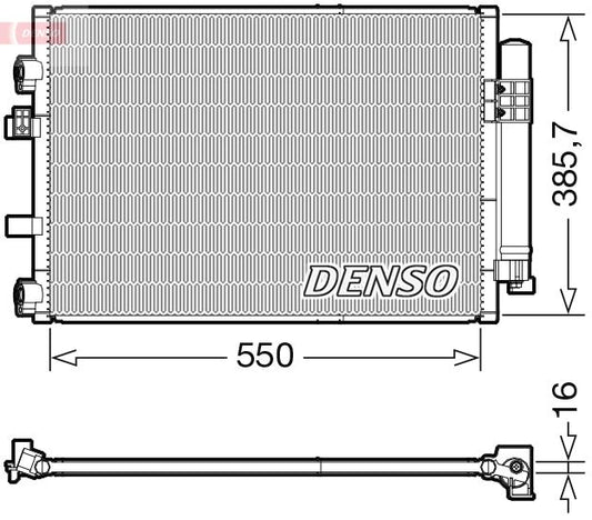 Air Conditioning Condenser A/C Air Con For Ford C-Max Grand C-Max DENSO DCN10044