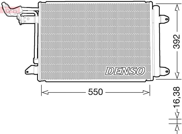 Air Conditioning Condenser Fits Audi A3 TT Seat Altea Skoda VW DENSO DCN32032