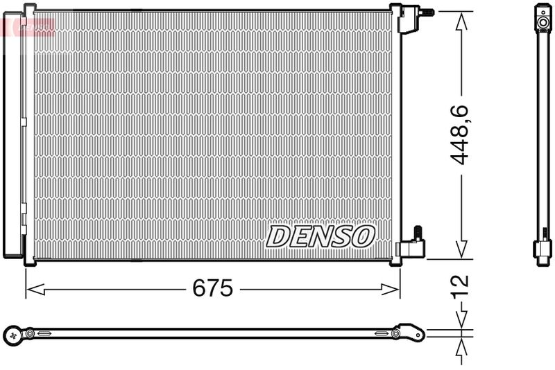 Air Conditioning Condenser Fits Mercedes-Benz C-Class E-Class GLC DENSO DCN17060