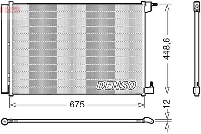 Air Conditioning Condenser Fits Mercedes-Benz C-Class E-Class GLC DENSO DCN17060