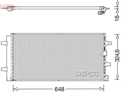Air Conditioning Condenser Fits Audi A4 Allroad A5 A6 Porsche DENSO DCN02044
