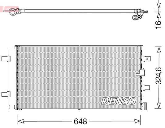Air Conditioning Condenser Fits Audi A4 Allroad A5 A6 Porsche DENSO DCN02044