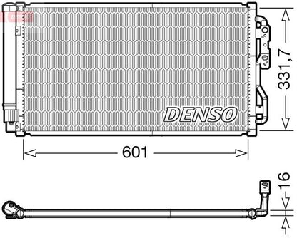 Air Conditioning Condenser Fits BMW 1 Series 2 Series 3 Series i3 DENSO DCN05033