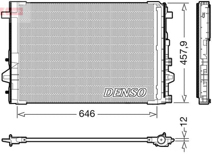 Air Conditioning Condenser Fits Mercedes-Benz A-Class B-Class CLA DENSO DCN17059