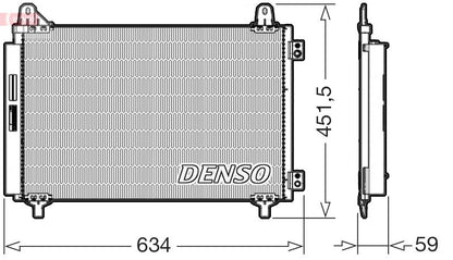 Air Conditioning Condenser Fits Citroën DS Opel Peugeot Vauxhall DENSO DCN21034