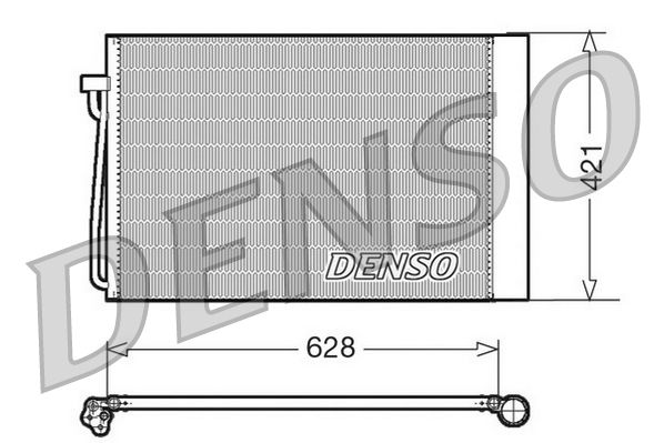 Air Conditioning Condenser Fits BMW 5 Series 6 Series 7 Series DENSO DCN05018