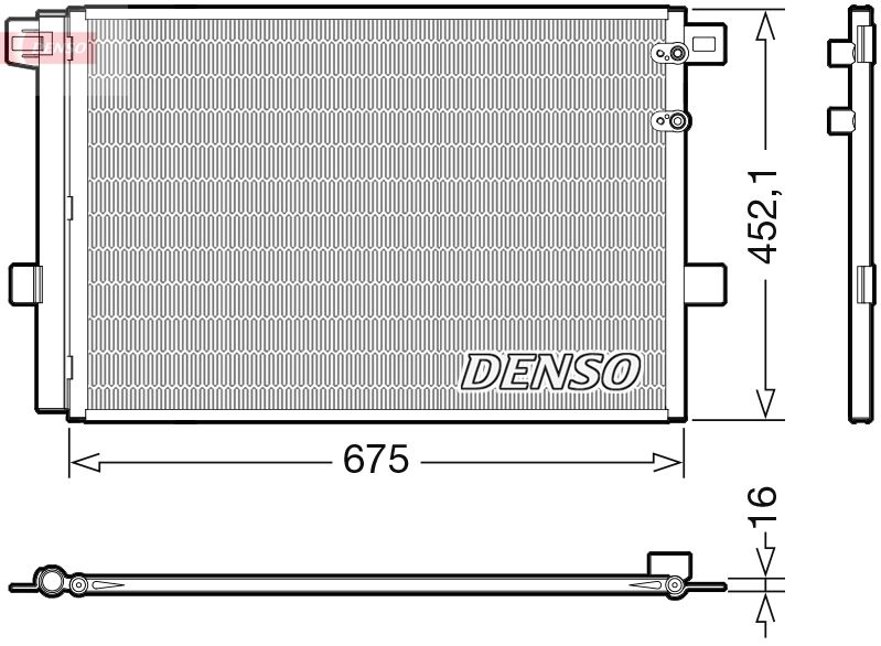 Air Conditioning Condenser A/C Air Con With Dryer Fits VW Amarok DENSO DCN32065