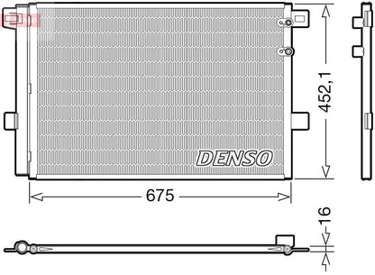 Air Conditioning Condenser A/C Air Con With Dryer Fits VW Amarok DENSO DCN32065