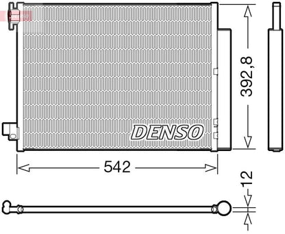 Air Conditioning Condenser Fits Dacia Dokker Lodgy Renault Toyota DENSO DCN37004