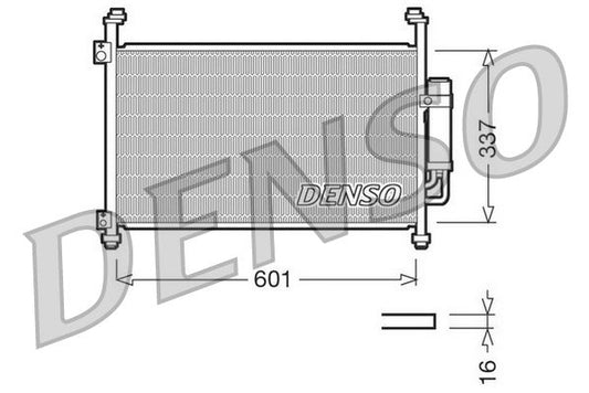 Air Conditioning Condenser A/C Air Con With Dryer For Honda Civic DENSO DCN40007