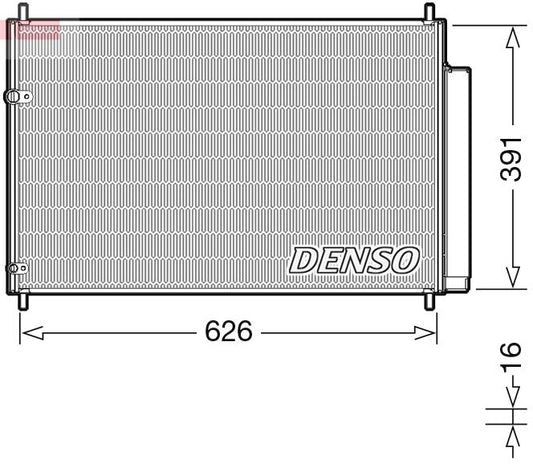 Air Conditioning Condenser Fits Toyota Auris Avensis Corolla DENSO DCN50041