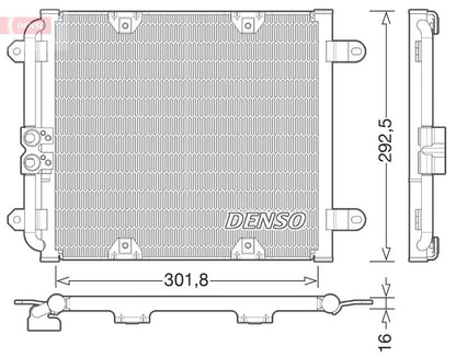 Air Conditioning Condenser A/C Air Con Fits Audi R8 Spyder DENSO DCN02028