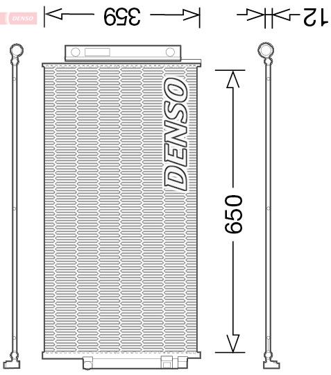 Air Conditioning Condenser Fits Alfa Romeo Tonale Fiat 500X Jeep DENSO DCN09047