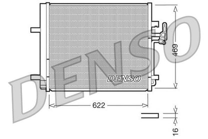 Air Conditioning Condenser Fits Ford Galaxy Land Rover Volvo S60 DENSO DCN10016