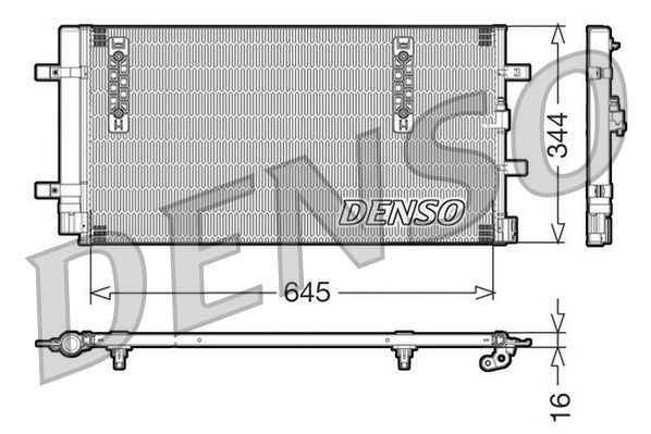 Air Conditioning Condenser Fits Audi A4 Allroad A5 A6 A7 Q5 DENSO DCN32060