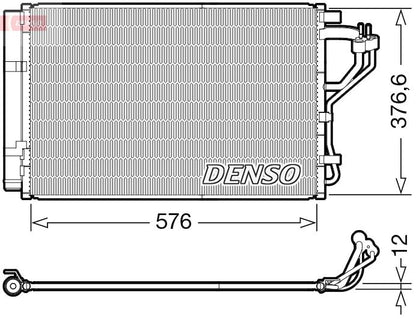 Air Conditioning Condenser A/C Air Con Fits Hyundai i30 Kia Ceed DENSO DCN41010