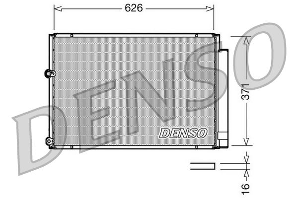 Air Conditioning Condenser A/C Air Con Fits Toyota Prius DENSO DCN50018