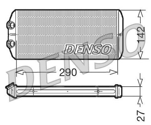 Interior Heating Heat Exchanger Fits Citroën C4 Picasso Peugeot DENSO DRR07005