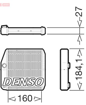 Interior Heating Heat Exchanger Fits Alfa Romeo MiTo Fiat Opel DENSO DRR09076