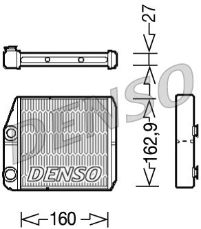 Interior Heating Heat Exchanger Aluminium&Plastic For Fiat Ducato DENSO DRR09035