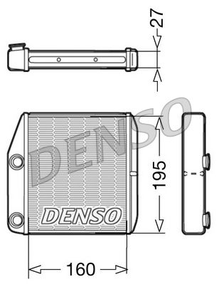 Interior Heating Heat Exchanger Fits Fiat Fiorino Opel Vauxhall DENSO DRR09075