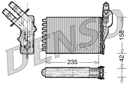 Interior Heating Heat Exchanger Fits Renault Clio Espace Kangoo DENSO DRR23001