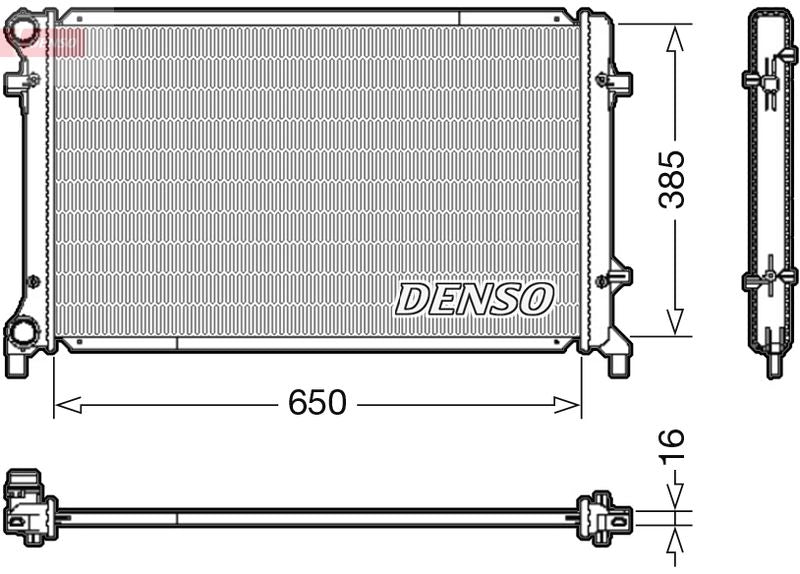 Engine Cooling Radiator Fits Audi A3 Seat Altea Altea XL Skoda VW DENSO DRM02014