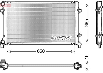 Engine Cooling Radiator Fits Audi A3 Seat Altea Altea XL Skoda VW DENSO DRM02014