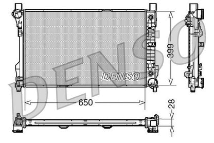 Engine Cooling Radiator Fits Mercedes-Benz C-Class CLC-Class CLK DENSO DRM17079