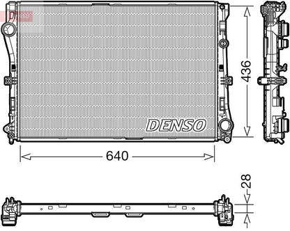 Engine Cooling Radiator Fits Mercedes-Benz C-Class E-Class GLC DENSO DRM17103