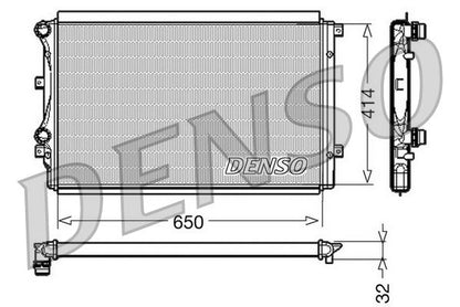 Engine Cooling Radiator Fits Audi A3 Seat Altea Altea XL Skoda VW DENSO DRM32015