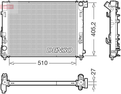 Engine Cooling Radiator Fits Dacia Jogger Sandero Nissan Renault DENSO DRM46076