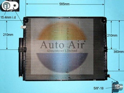 AUTO AIR 16-8907 Air Conditioning Condenser Fits Toyota Land Cruiser Amazon