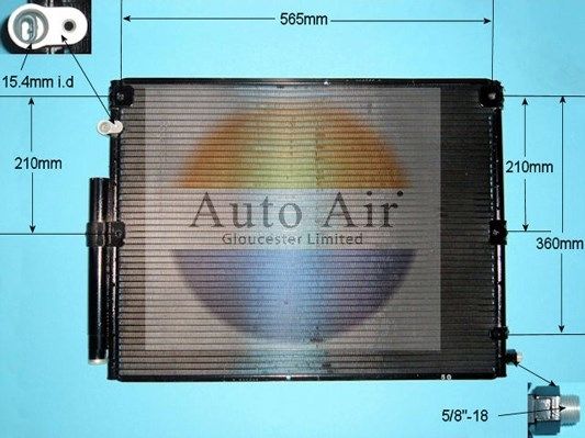 AUTO AIR 16-8907 Air Conditioning Condenser Fits Toyota Land Cruiser Amazon
