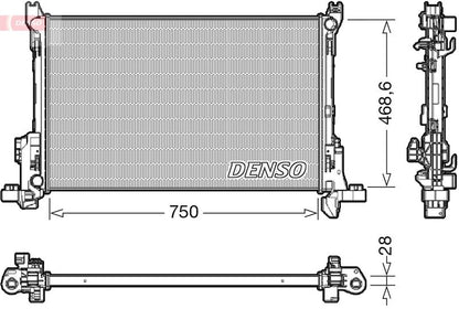 Engine Cooling Radiator Fits Fiat Talento Opel Vivaro Renault DENSO DRM09174