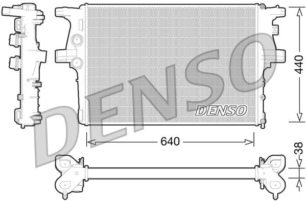 Engine Cooling Radiator Aluminium&Plastic Fits Iveco Daily DENSO DRM12008