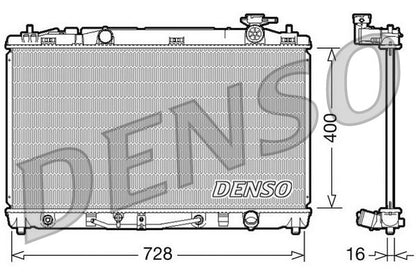 Engine Radiator Aluminium 400mm Core Length Fits Toyota Camry DENSO DRM50042
