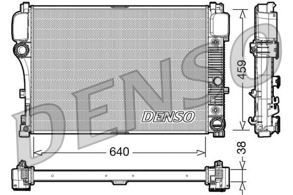 Engine Cooling Radiator Aluminium Fits Mercedes-Benz S-Class DENSO DRM17008