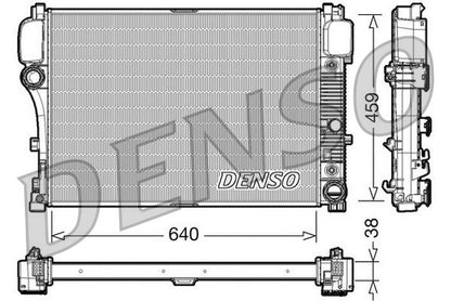 Engine Cooling Radiator Aluminium Fits Mercedes-Benz S-Class DENSO DRM17008